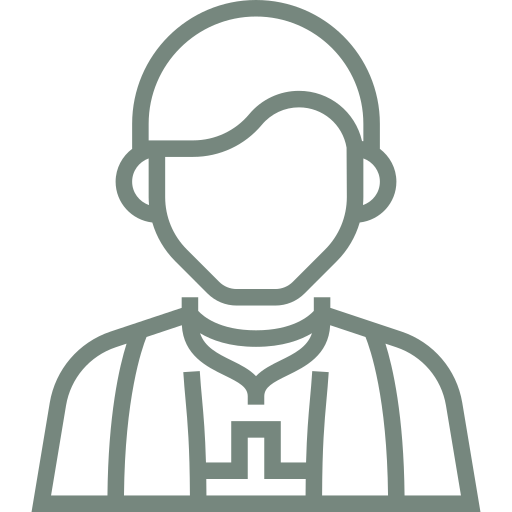 Icona di un uomo che indossa un crocifisso