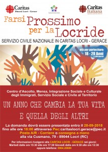 locandina_ Servizio Civile in Caritas Diocesana a Locri